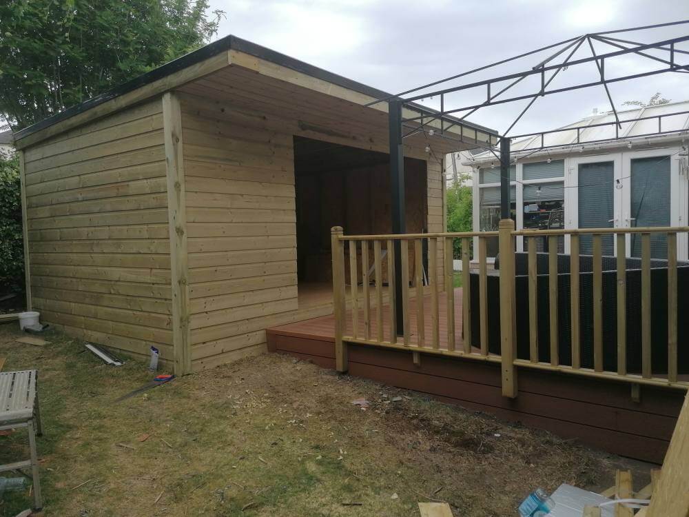Summerhouse structure built