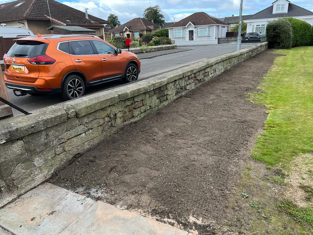 Old wall before replacement - different angle