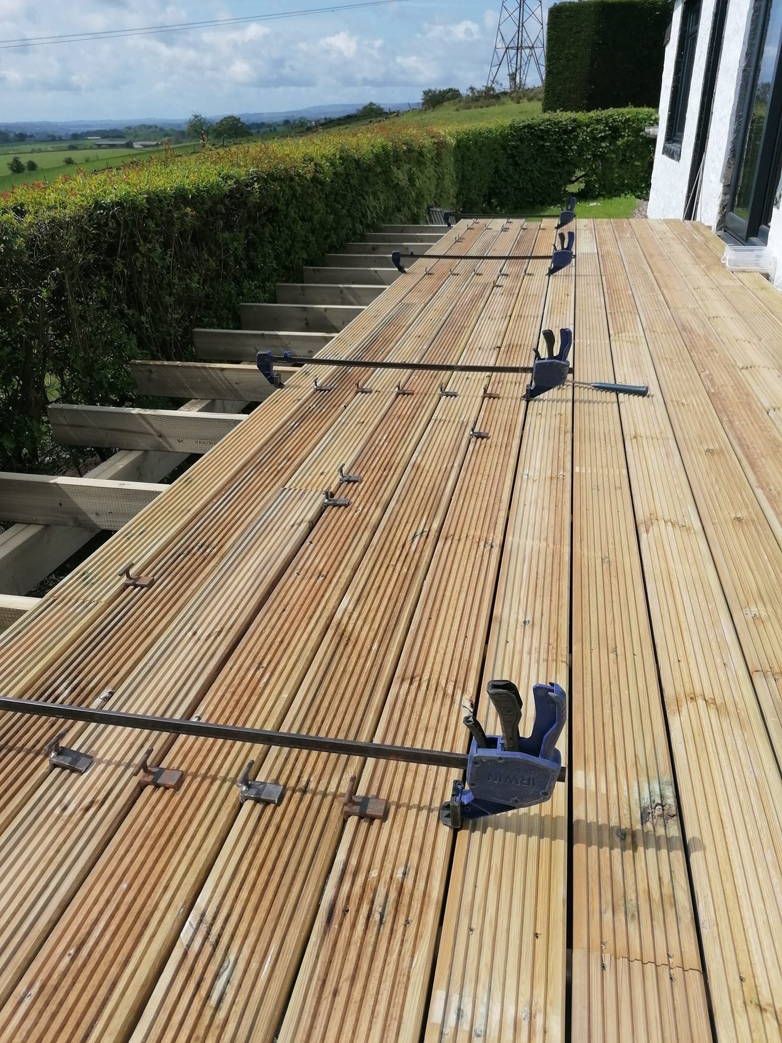 Deck construction progress - view 2